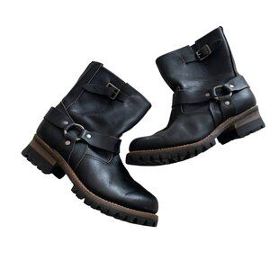 Golden Retriever Heavy Duty Work Boots Size 7 Womens Black Leather